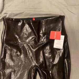 NWT Spanx faux crocodile leggings